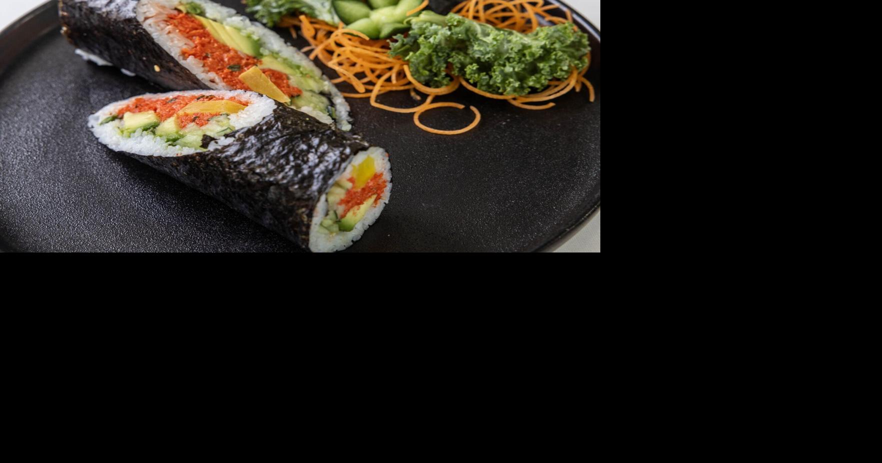 Sushi burrito just one item on the menu, see the photos