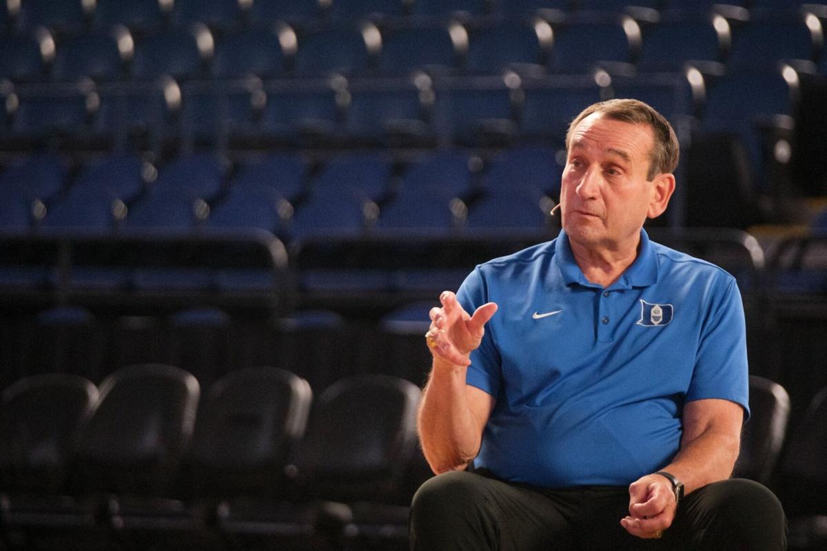 PHOTOS Coach K and Roy Williams speak at NC Coaches Association