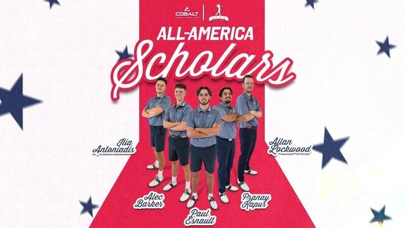Men's Golf Lands Five Cobalt All-America Scholars