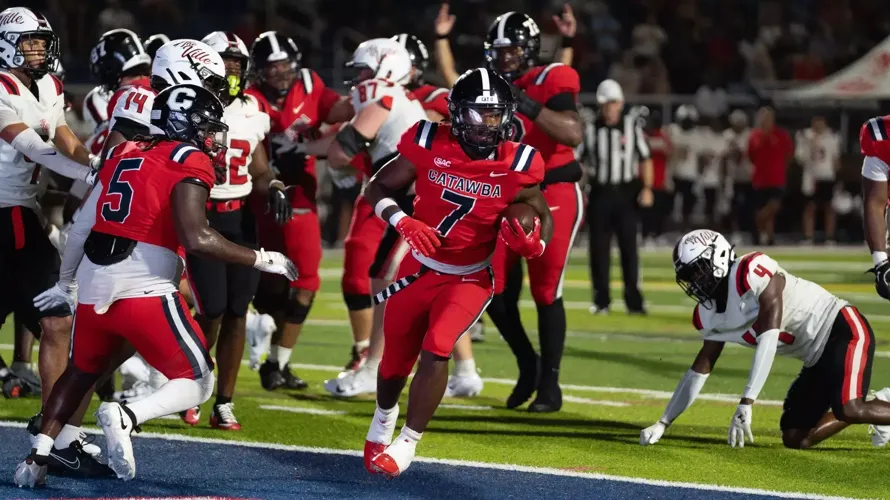Football Falls to North Greenville in Barnburner