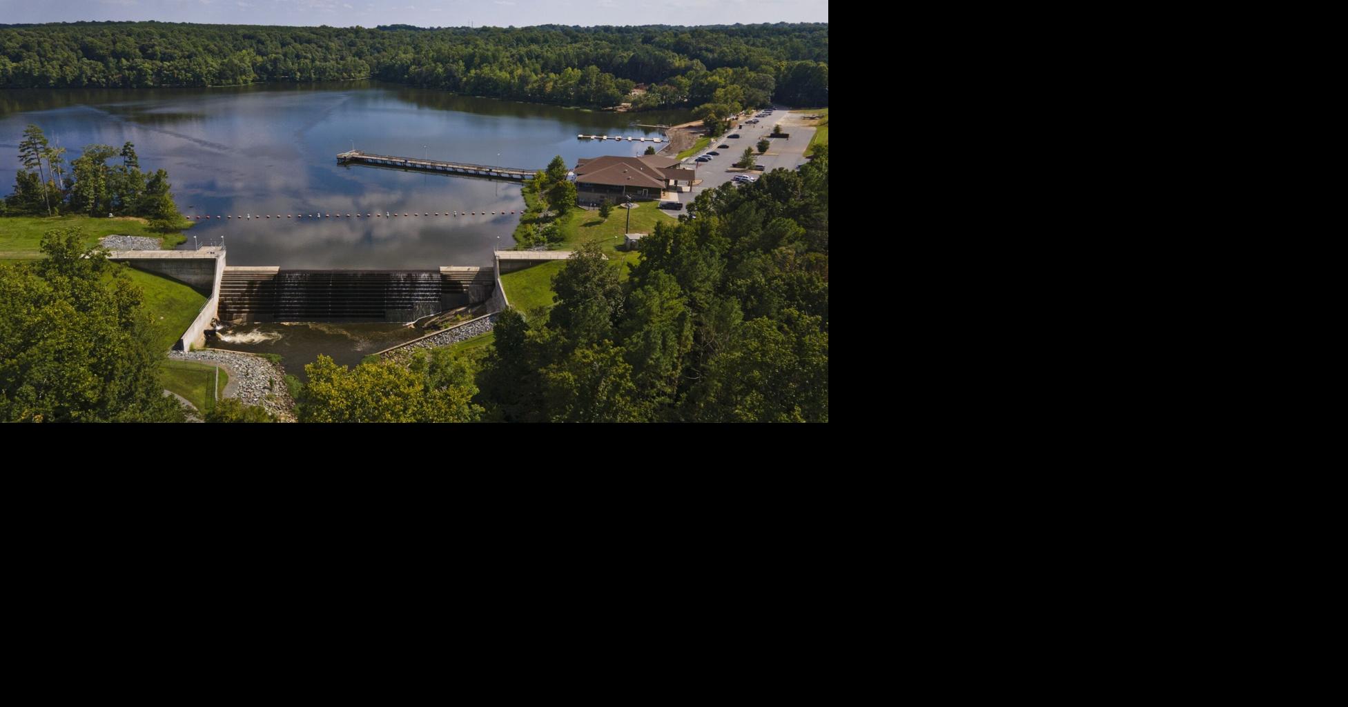 Salem Lake water levels drop as renovation work gets underway and boat ...