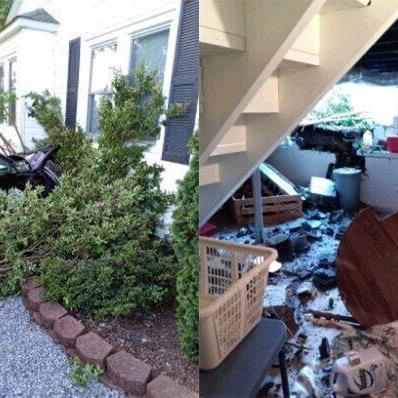 Glen Alpine police officer crashes patrol car into house - Vimarsana News