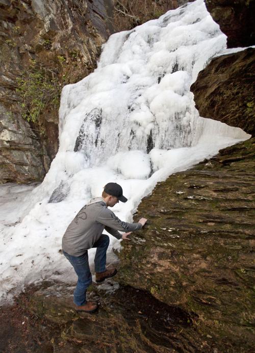 Frozen Waterfalls At Hanging Rock Uploaded Photos Journalnow Com