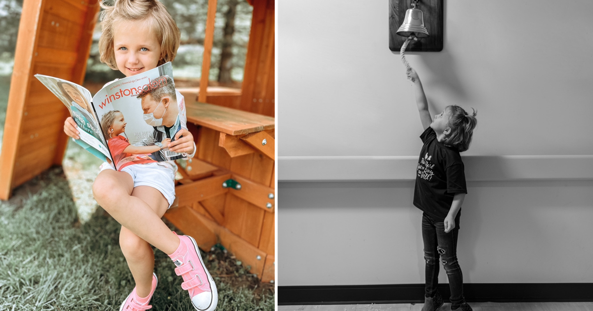 Chad Tucker and Family Celebrate as Roe Roe Rings the Bell