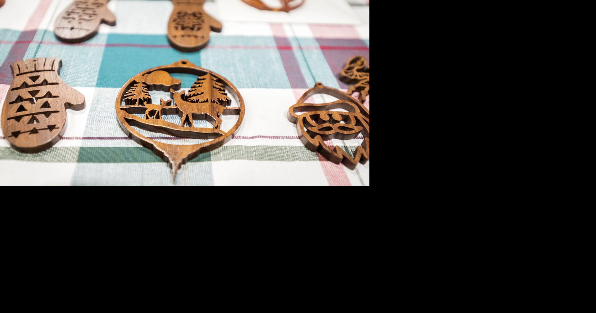 Annual Christmas ornaments sale by the Carolina Scrollers of Winston