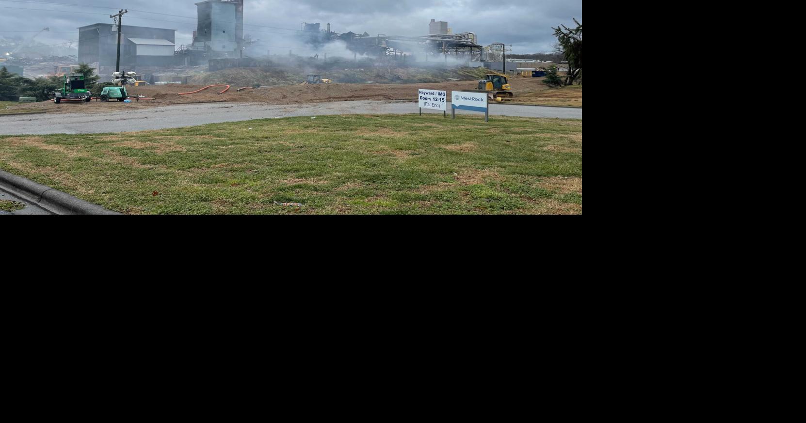 Firefighting continues at smoldering fertilizer plant in WinstonSalem on Friday