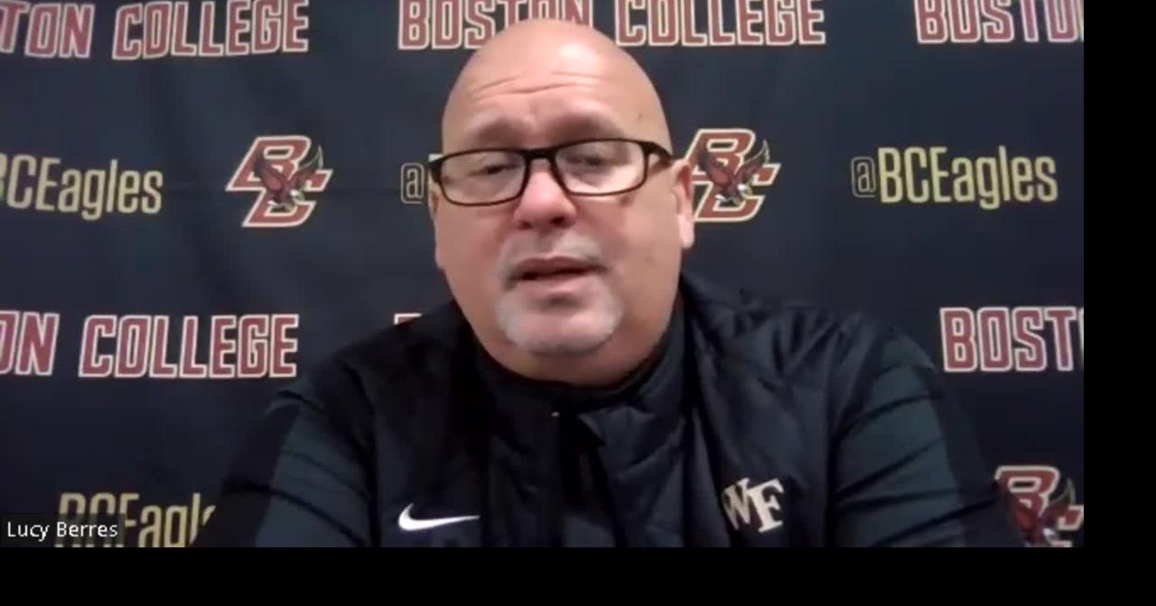 Coach Steve Forbes of Wake Forest looks ahead to Tuesday's game with Clemson