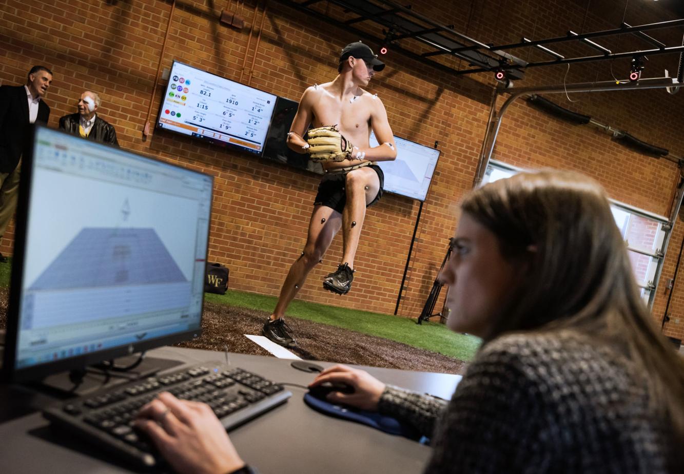 Photos Wake Forest baseball pitching lab