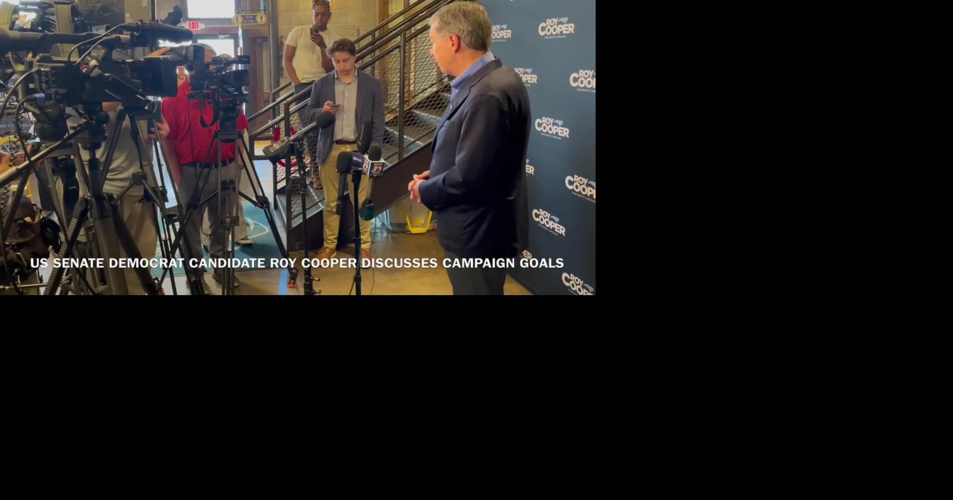 Roy Cooper Senate rally media video 2
