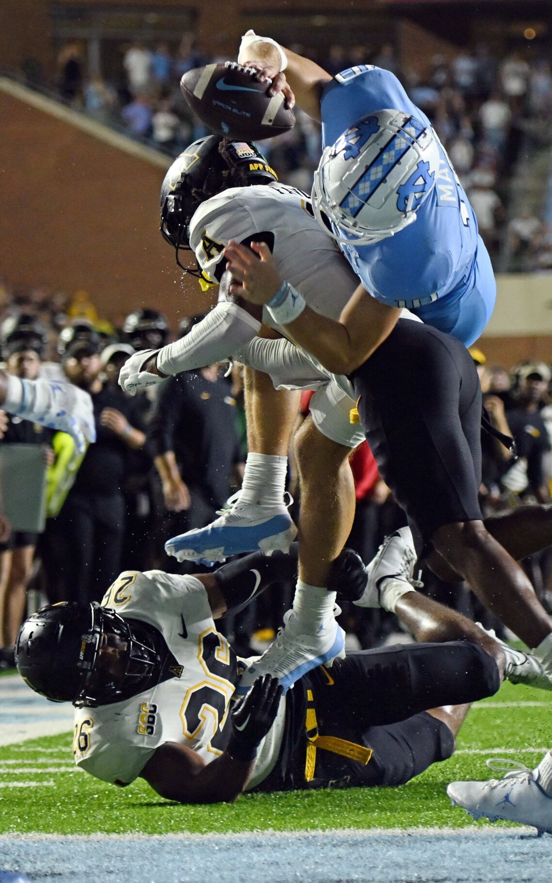 UNC outlasts Appalachian State in overtime after missed field goal - Tar  Heel Blog