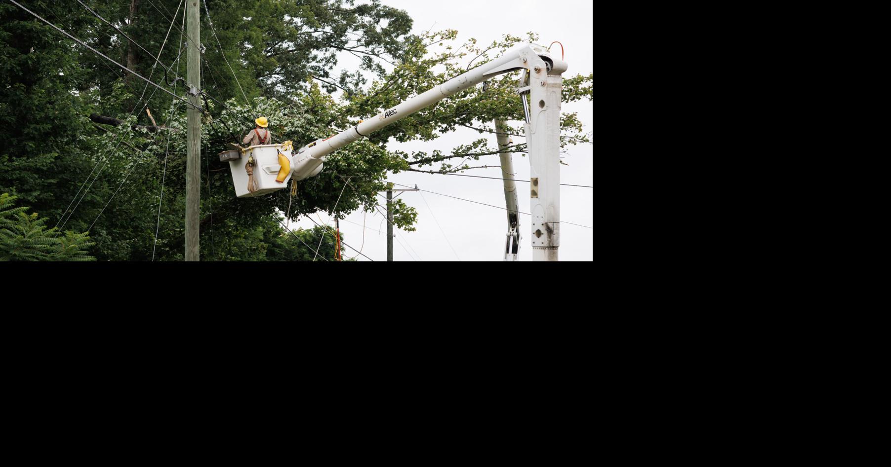 Thousands in Triad still without power after violent winds and heavy storms Monday