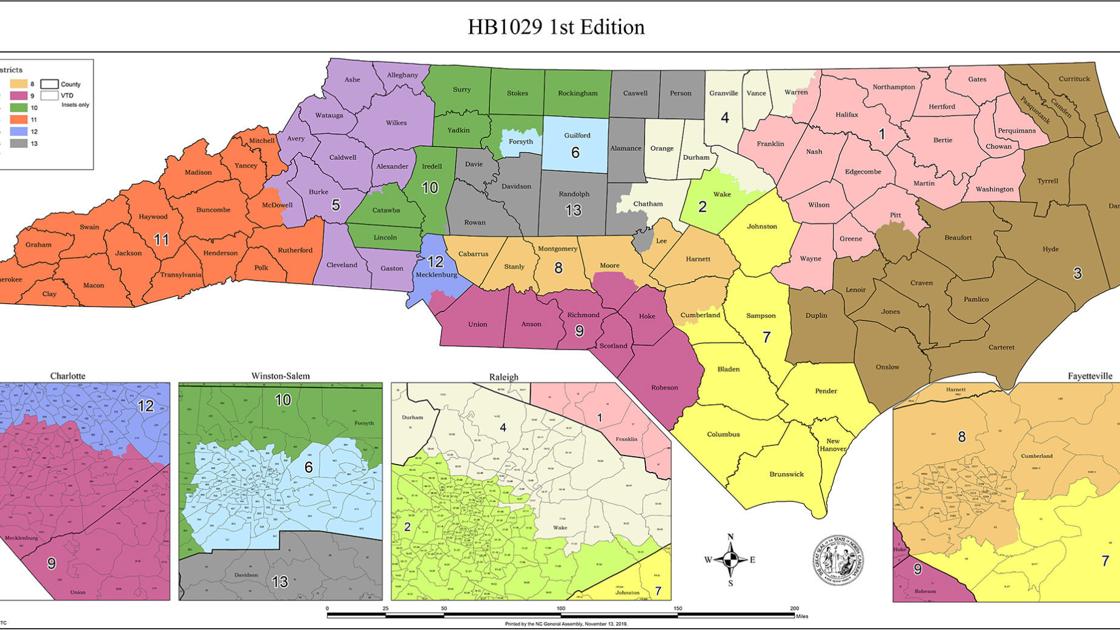 Congressional Map Would Join Winston Salem With Guilford County In 6th District Send Rest Of Forsyth Into 10th Elections Journalnow Com Zip Code Map Winston Salem