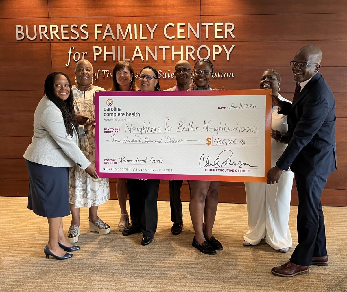 Neighbors for Better Neighborhoods receives $400,000 grant for community programs