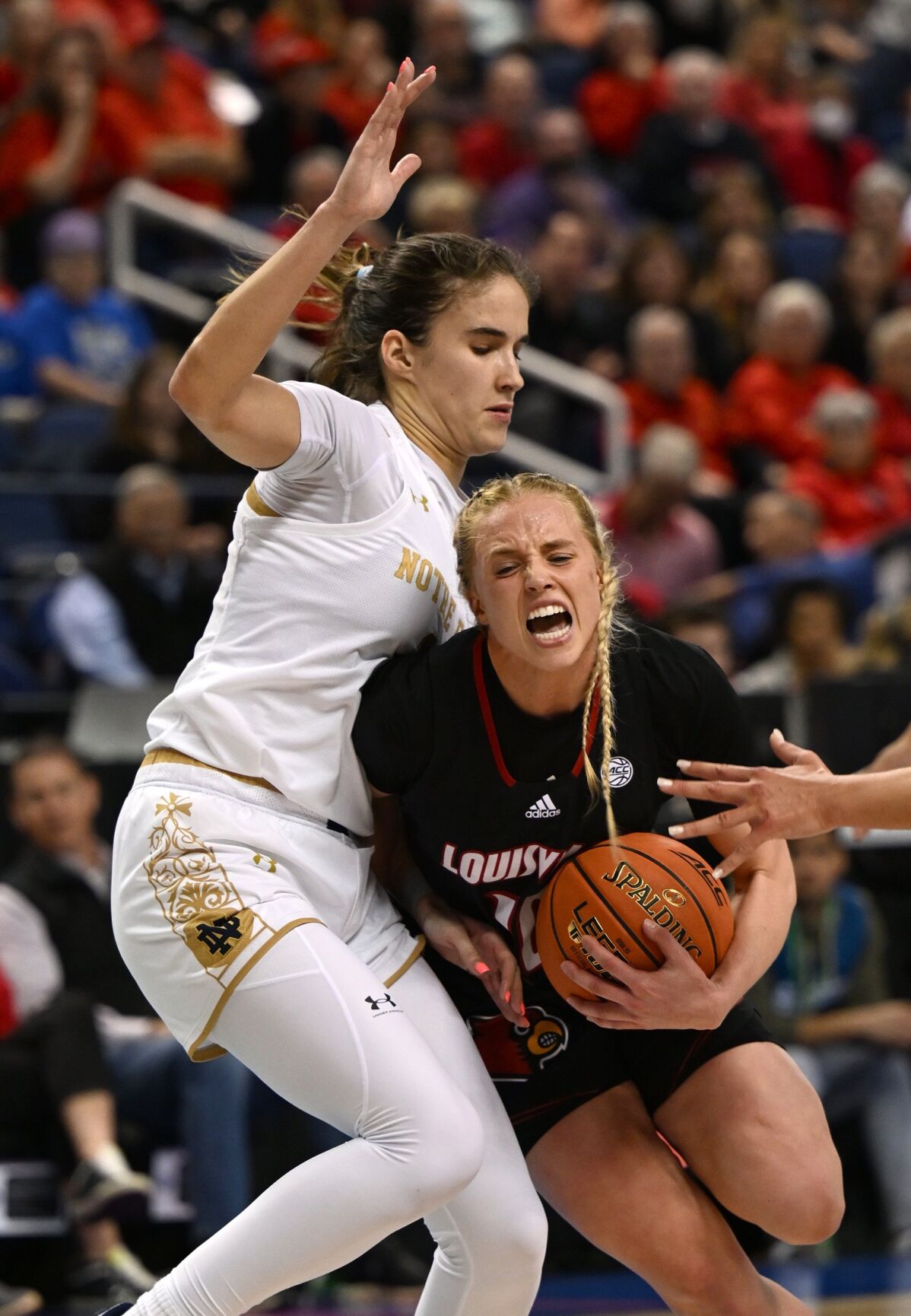 AT THE BUZZER, Louisville women get on a roll, romp over Notre Dame into  ACC title game, Sports