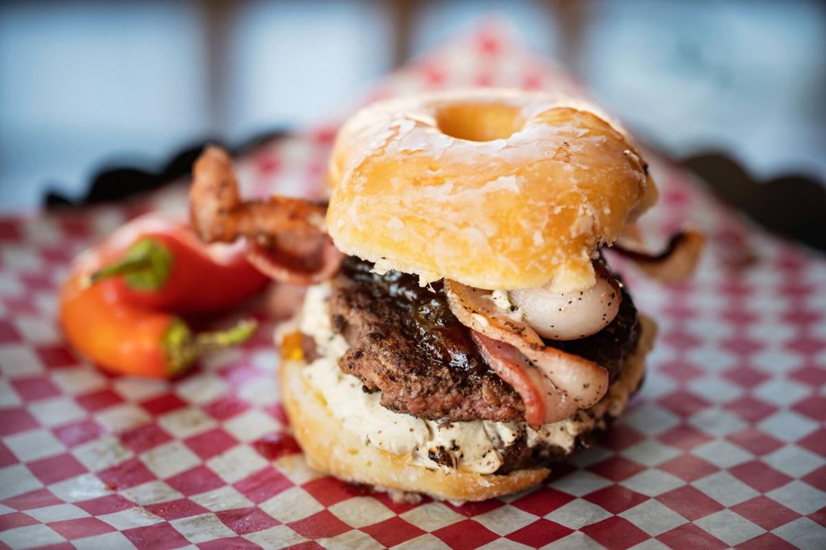 Medley Red Donut Tootsie Burger