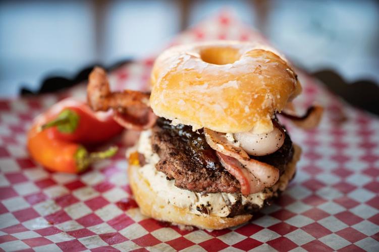 Medley Red Donut Tootsie Burger