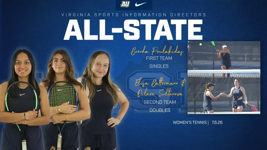 Averett’s Poulakidas, Battermann, and Sultanova make VaSID All-State ballot for women’s tennis