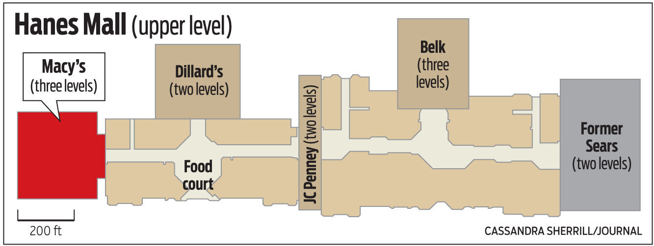 Hanes mall 2025 food court map