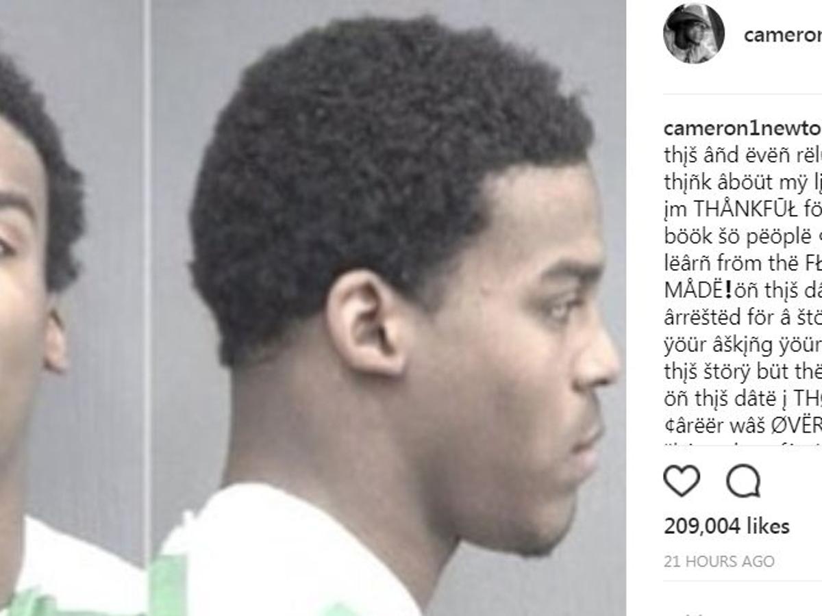 Erotisk Cam Newton shares mugshot, message on anniversary of arrest - sakma...