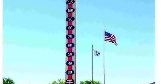 Roadside real estate: World's tallest thermometer for sale