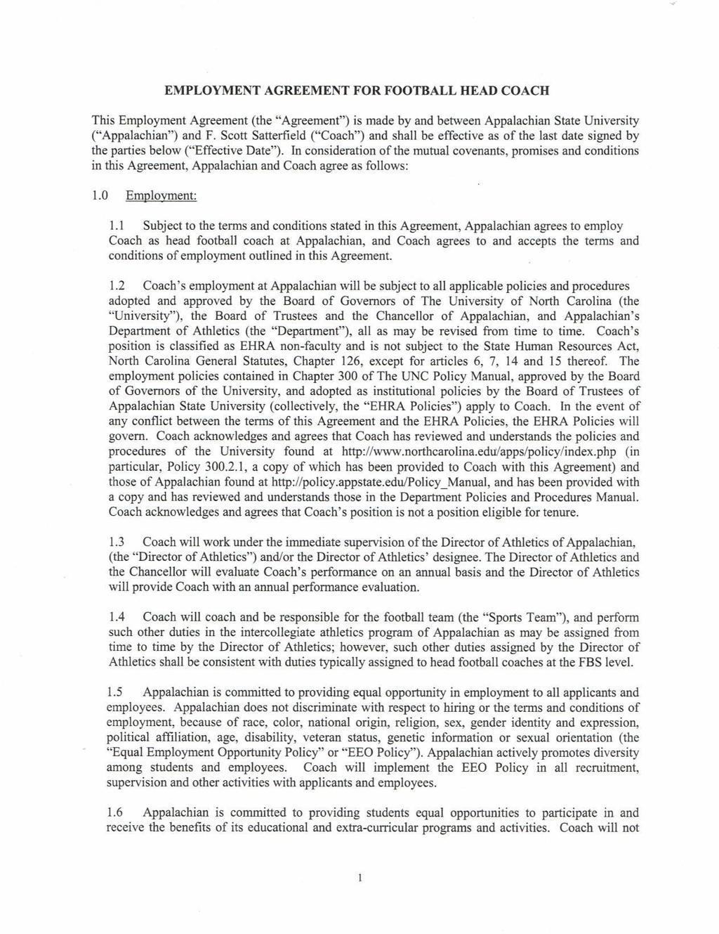 Scott Satterfield S New Contract With App State Contains Low Buyout Annual Salary Raise In Added Two Years Asu Journalnow Com