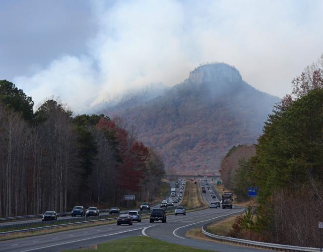 Fire at Pilot Mountain State Park continues to spread. Forecast offers