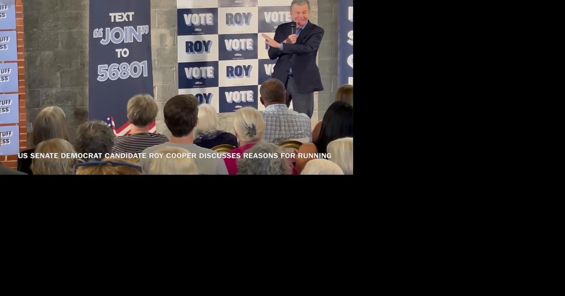 Roy Cooper senate rally video 1
