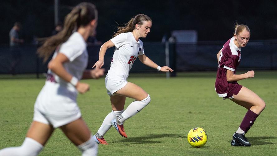 No. 9 Women's Soccer Resists Late Patriot Charge in 2-1 Regional Win