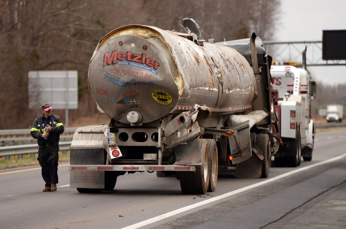 Authorities cite driver in last week's dairy tanker crash off I40