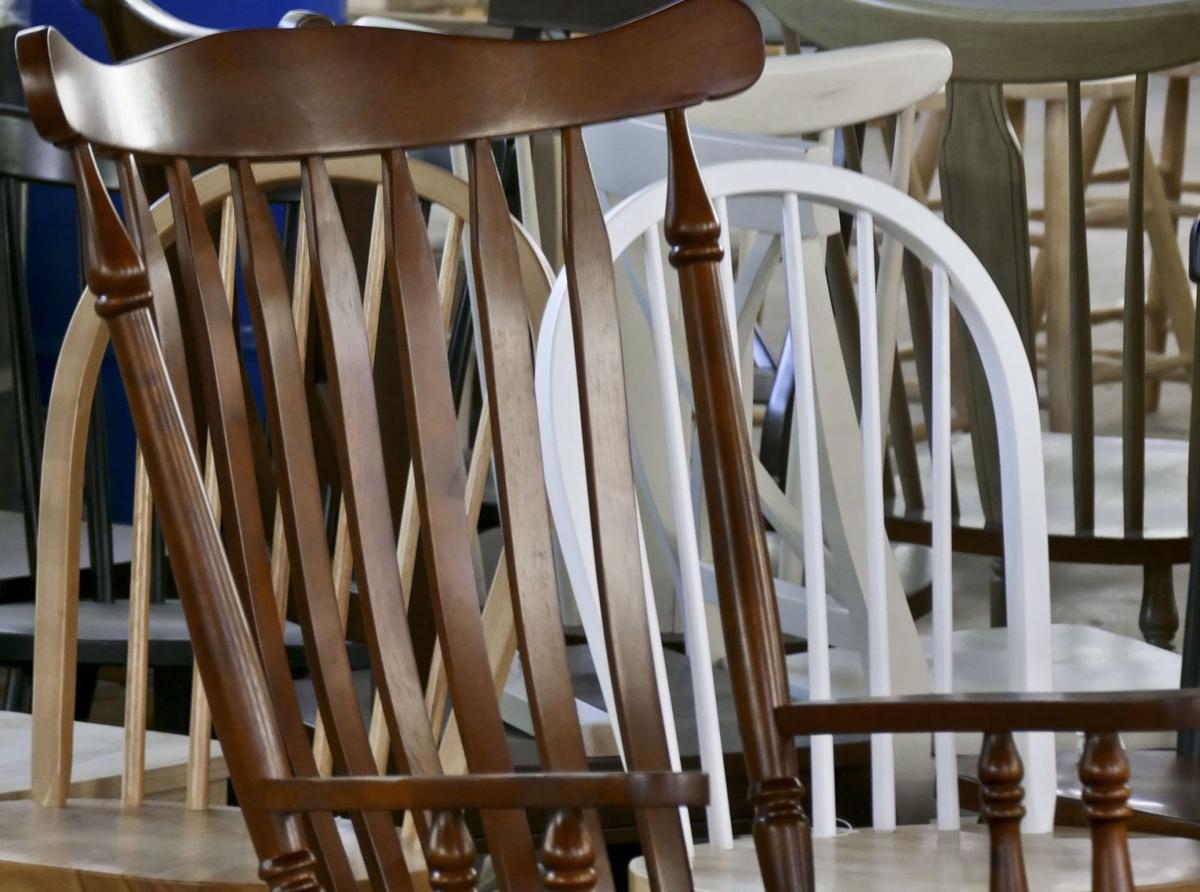 Furniture Maker Thrives Amid Ruins Of Thomasville S Once World Finished Chairs Are Seen Ready For At Whitewood Furniture In Thomasville