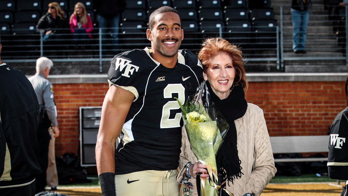 Matt James, who once caught passes at Wake Forest, is now catching them on 'The Bachelor' on ABC ...