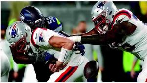 Maye turns ball over 3 times as Patriots offense sputters