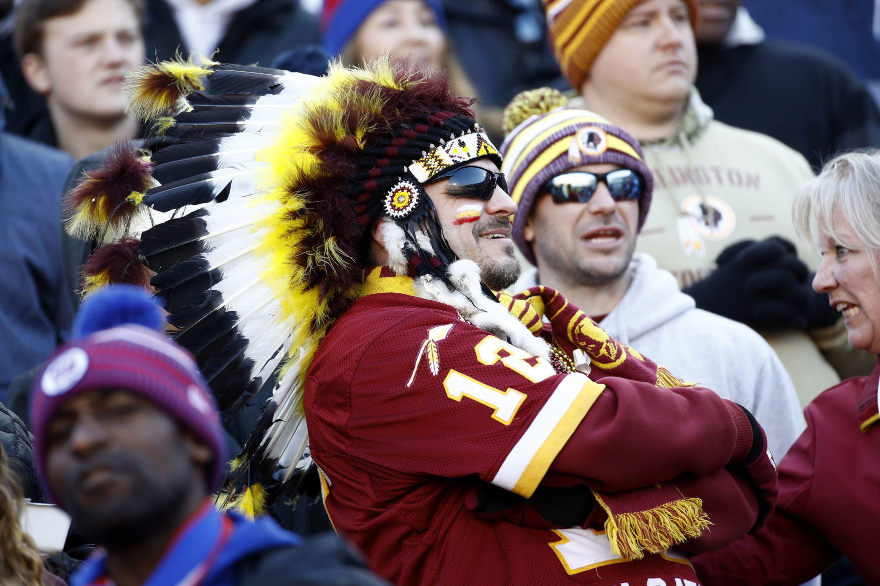 Redskins and Indians fans 