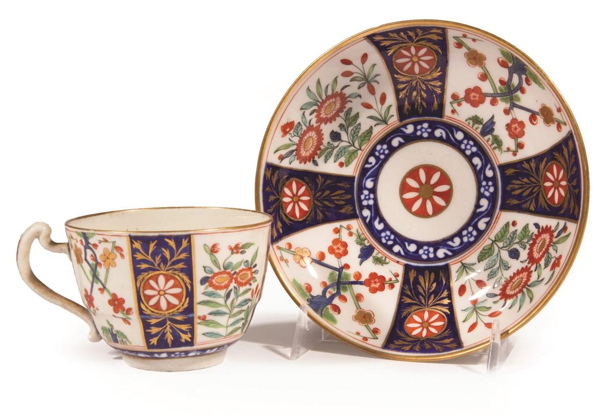 Worcester Dr. Wall cup and saucer