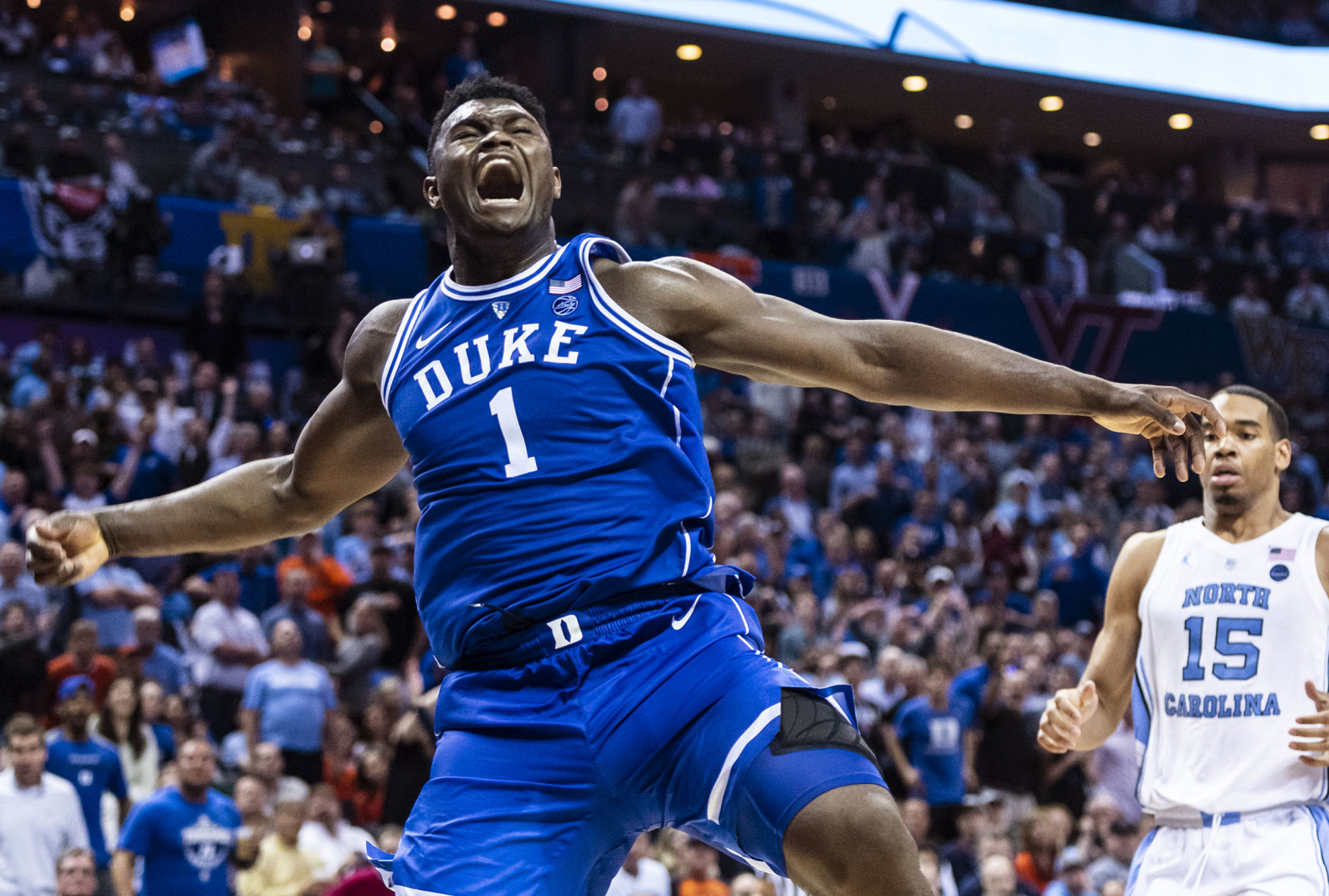 zion williamson dunks duke