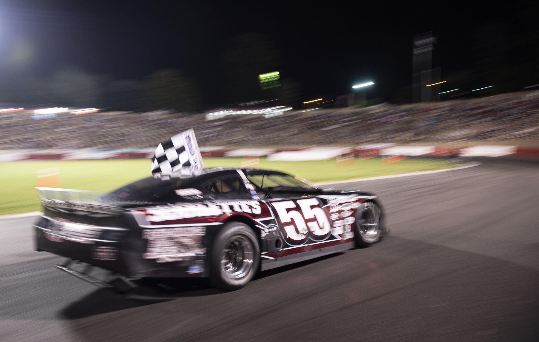 Burt Myers on a roll after winning again at Bowman Gray Stadium on
