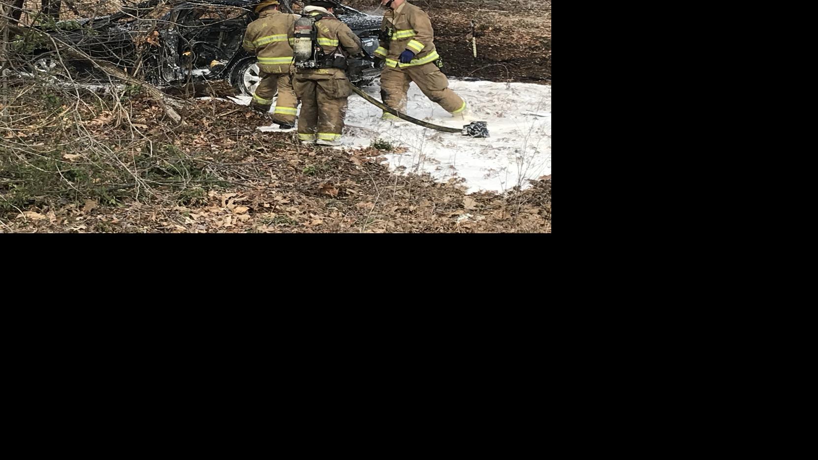 Threevehicle crash on Salem Parkway causes car fire and blocks lanes