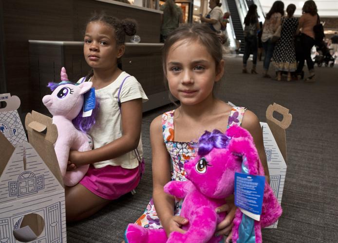 Hundreds mob BuildABear at Hanes Mall for 'pay your age' event