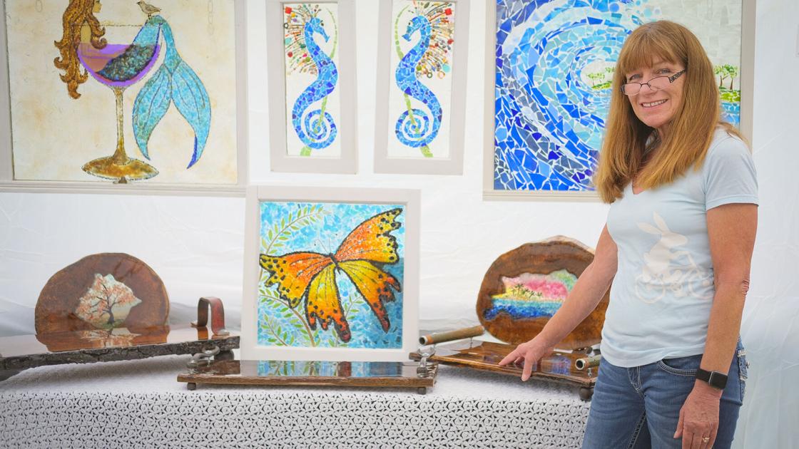 Artist turns recycled items into home decor | Arts Artist turns recycled items into home decor | Arts