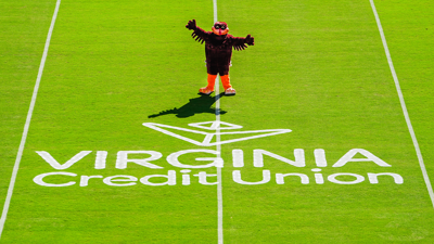 Virginia Tech Athletics and Virginia Credit Union strengthen partnership, add field logo to Lane Stadium