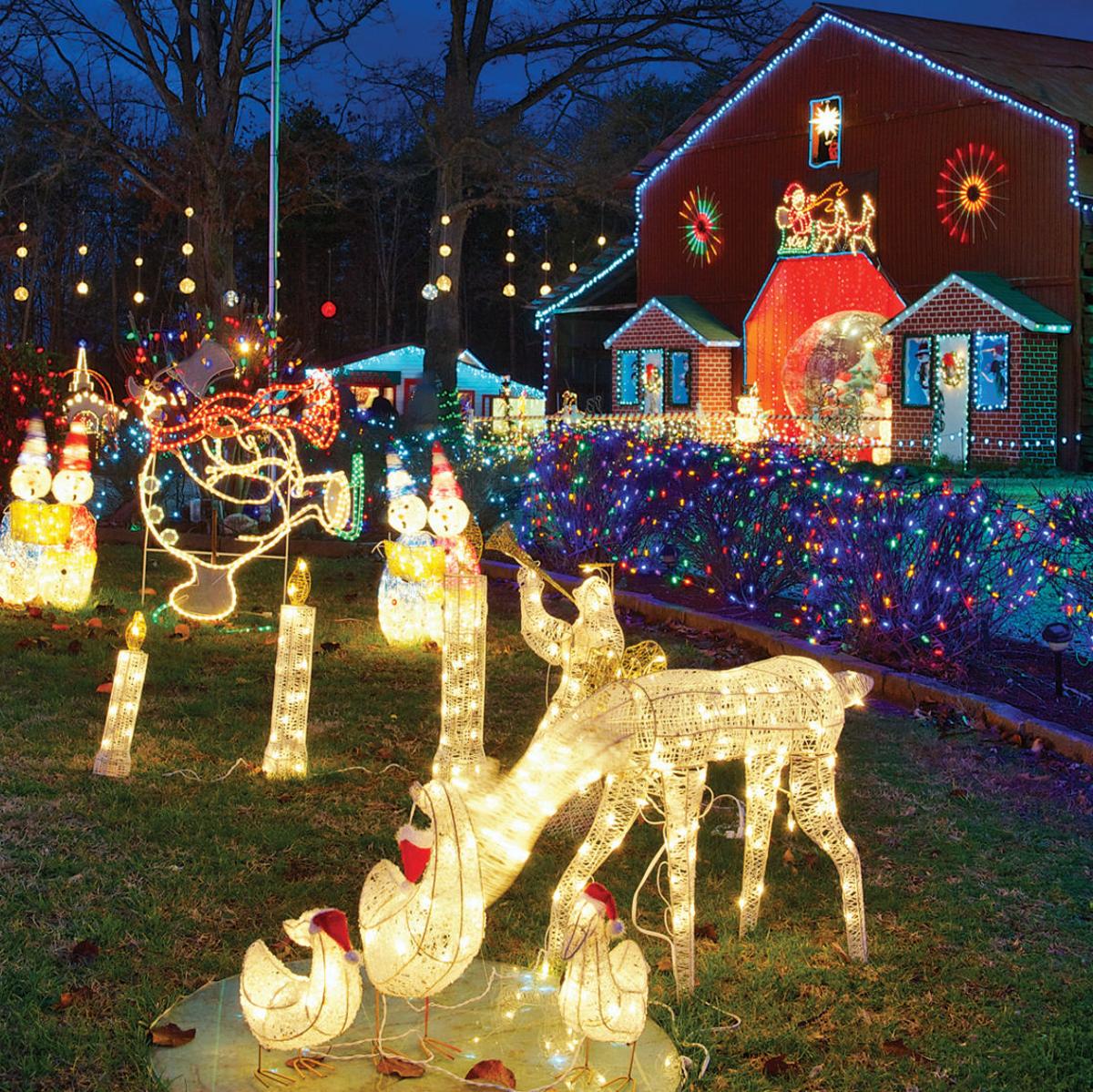 Lighting The Night Winston Salem Monthly Journalnow Com Christmas Lights Downtown Greensboro 2021