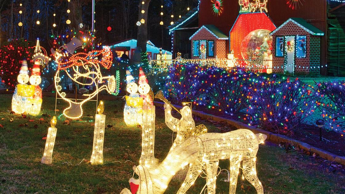 Lighting The Night Winston Salem Monthly Journalnow Com Christmas Light Show Greensboro Nc 2021