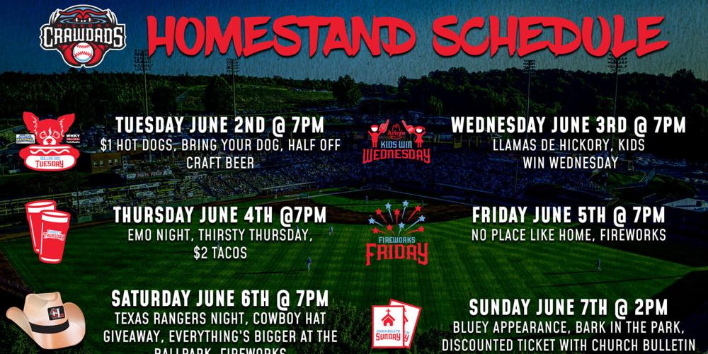 Crawdads Are Back at the Frans June 2nd