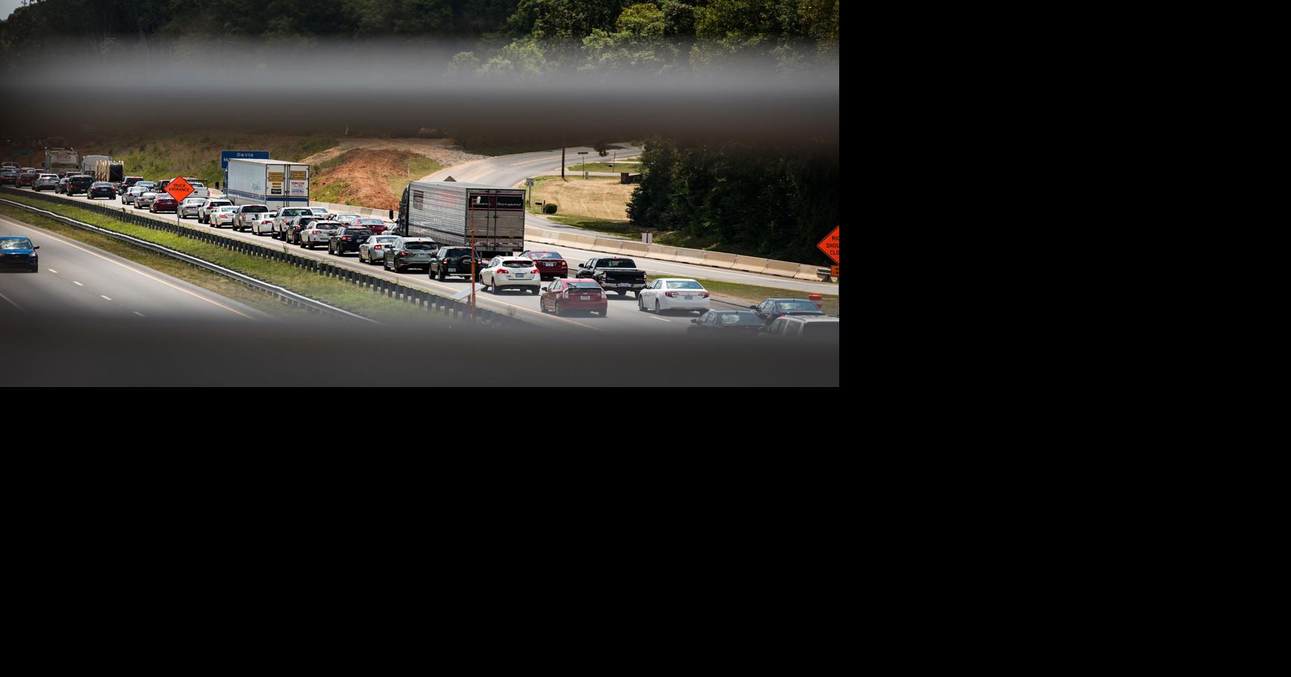 Westbound I40 reopens after crash near Mocksville; traffic remains