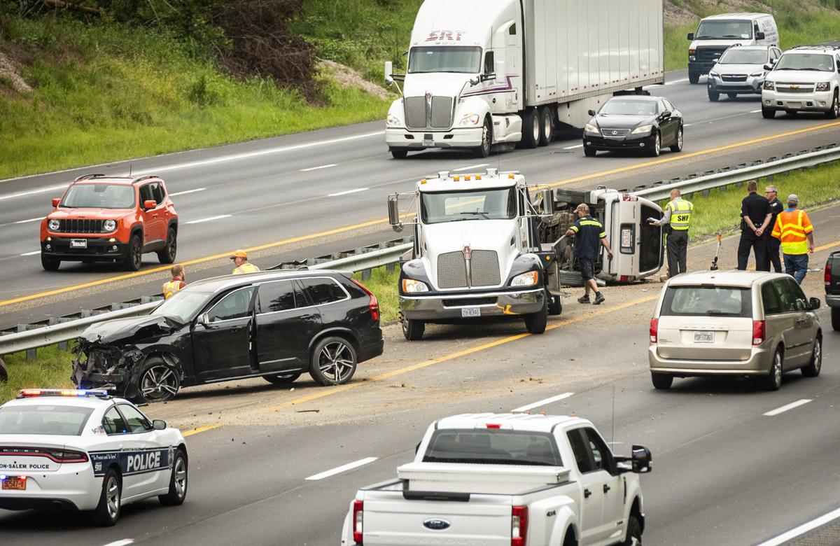 Lane reopens after SUVs crash on I40 east in WinstonSalem Local
