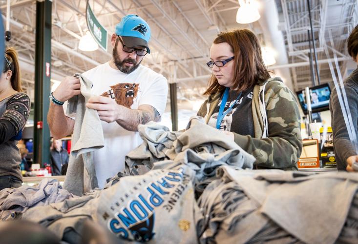 Carolina fans show up in full force for Panthers gear in local stores