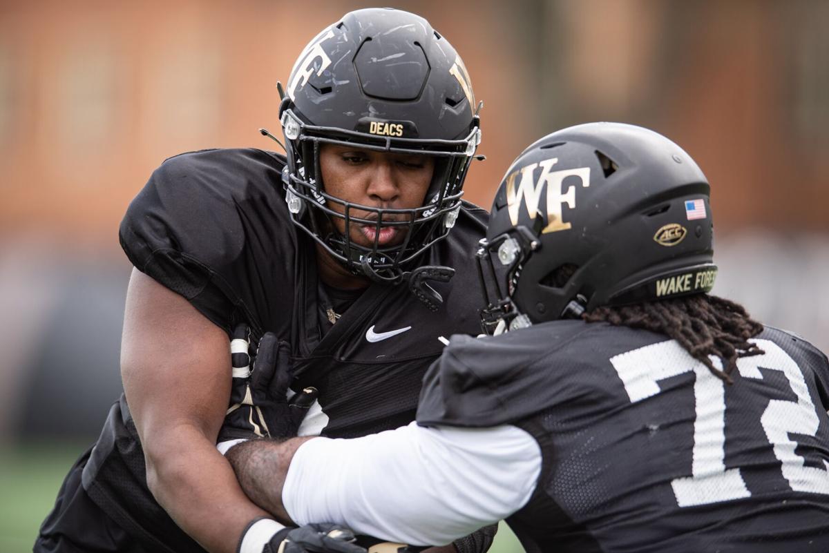 Kobie Turner, a graduate transfer defensive lineman, and Wake Forest