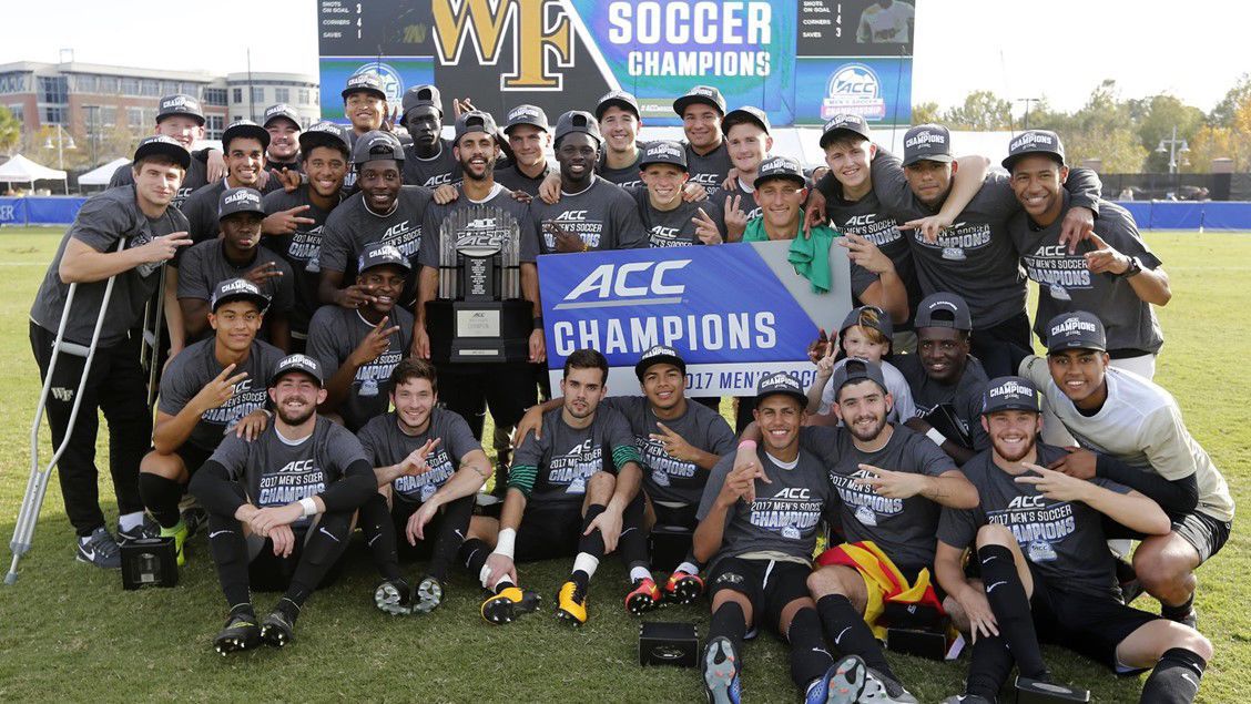 Wake Forest men's soccer team wins ACC title again WFU