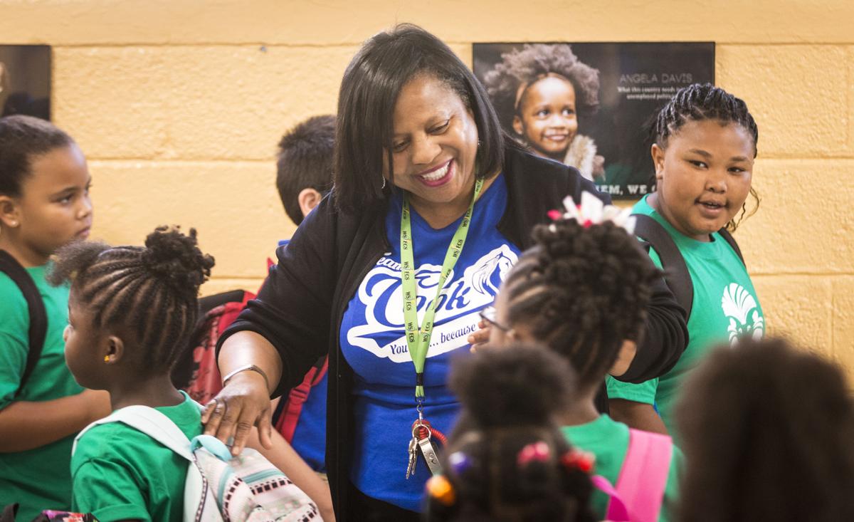 First day of 2016-17 school year at Cook Elementary