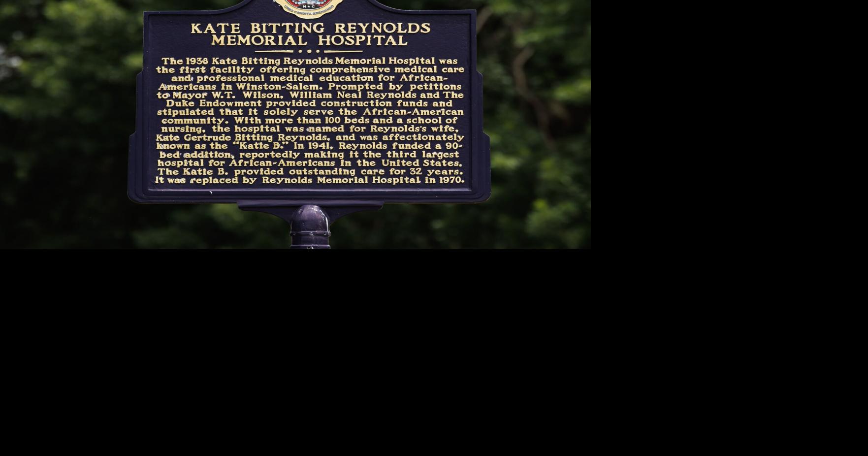 Kate Bitting Reynolds Memorial Hospital Historical Marker